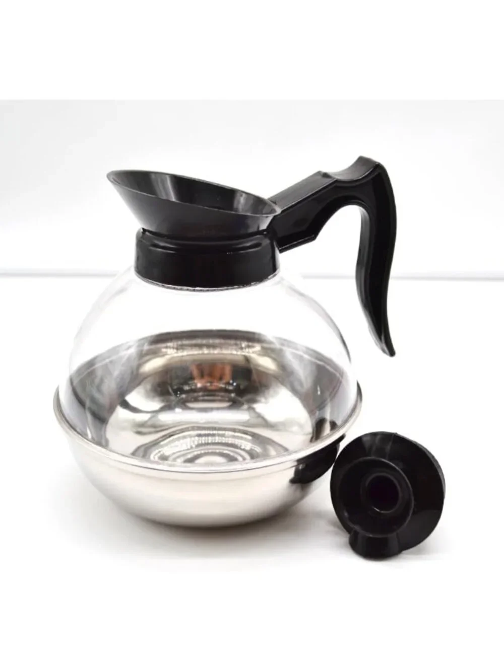 64oz Coffee Decanter - 12 Cup Polycarbonate with Stainless Steel Base
